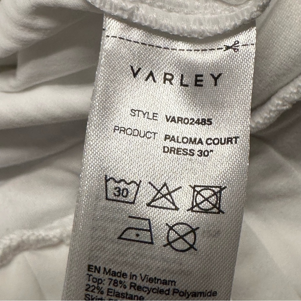 Varley Women's Paloma Court Dress 30". Sz: L - Picture 11 of 13